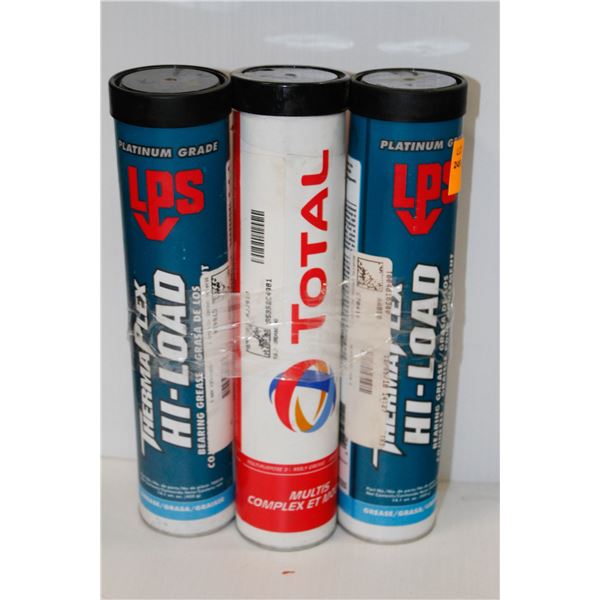 2 TUBES HIGH LOAD BEARING GREASE AND 1 TUBE MOLY GREASE #2