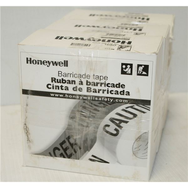 3 NEW ROLLS OF HONEYWELL BARRICADE TAPE