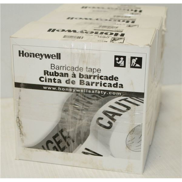 3 NEW ROLLS OF HONEYWELL BARRICADE TAPE