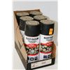 Image 1 : 6 CANS RUSTOLEUM INDUSTRIAL TREE MARKING PAINT BLACK
