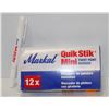 Image 1 : BOX OF 12 MARK ALL QUICK STICK MINI TWIST PAINT MARKERS WHITE