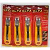 Image 1 : LOT OF 4 OLFA SELF RETRACTING SAFETY KNIVES