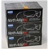 Image 1 : LOT OF 6 PAIR OF NORTH ADAPTEC CLEAR LENSE SAFETY GLASSES