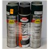 Image 1 : 6 CANS RUSTOLEUM ASSORTED SPRAY PAINT GREEN AND BLACK