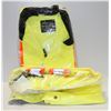 Image 1 : PROFESSIONAL VIKING JOURNEY MAN 300D HI-VIS JACKET AND PANTS SET WATERPROOF SIZE 3XL