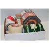Image 1 : FLAT OF ASSORTED SIZE & TYPE TAPE ROLLS, WITH DANGER TAPE