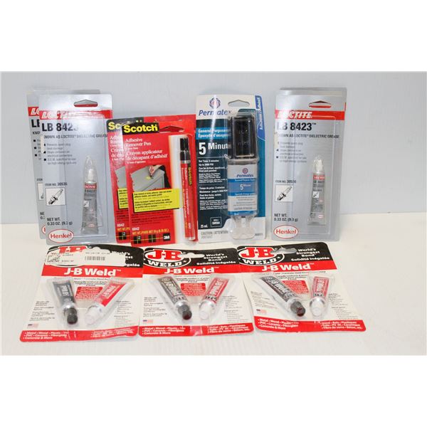 BAG OF ASSORTED ADHESIVES