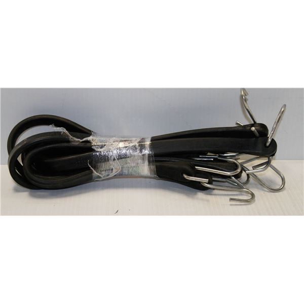 LOT OF 6 RUBBER 21" BUNGEE CORDS
