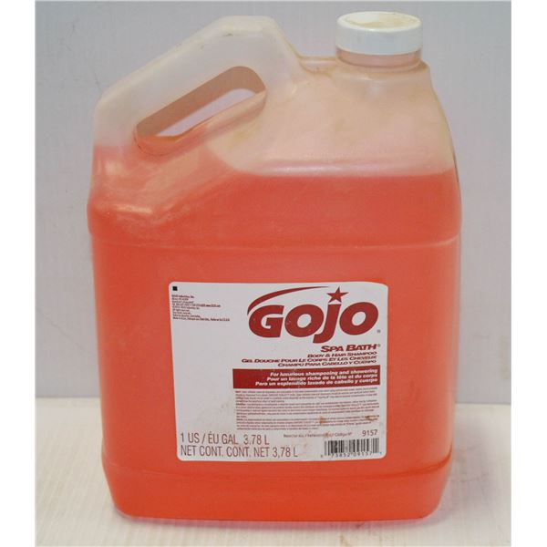 3.78L JUG OF GOJO SPA BATH BODY & HAIR SHAMPOO
