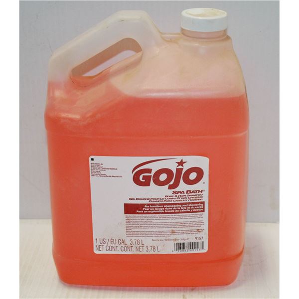 3.78L JUG OF GOJO SPA BATH BODY & HAIR SHAMPOO