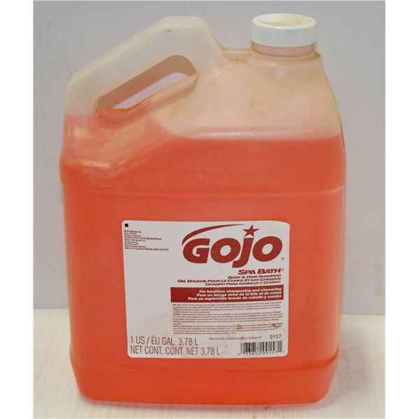 3.78L JUG OF GOJO SPA BATH BODY & HAIR SHAMPOO