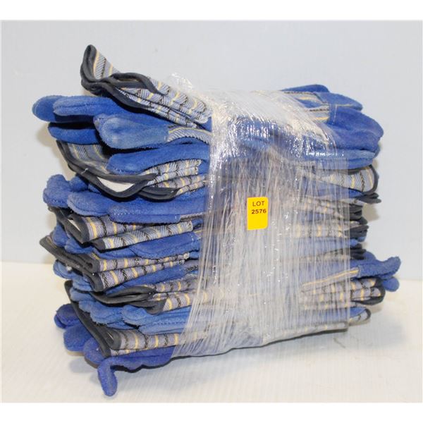 12 PAIRS OF NEW WORK GLOVES