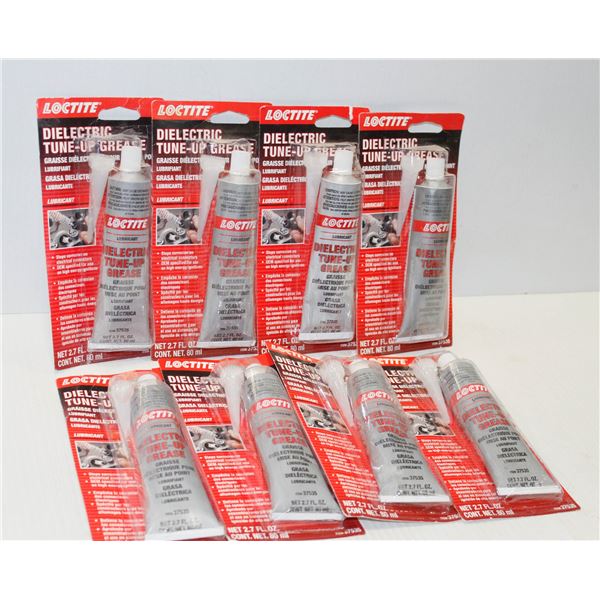 LOT OF 8 ASSORTED LOCTITE DIELECTRIC TUNE UP GREASE