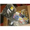 Image 1 : LARGE BOX OF ASSORTED HOSES, FITTINGS, FUSES AND MUCH MORE. MUST TAKE ALL NO RECONSIGNMENTS