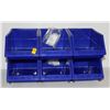 Image 1 : LOT OF 6 SMALL STACKING PARTS BINS