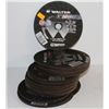 Image 1 : STACK OF APPROX 45 WALTER ZIP-CUT WHEELS 7" X 1/16 X 7/8"