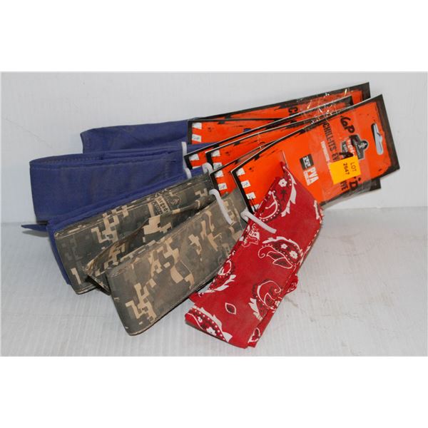 SIX PACK OF ERGODYNE CHILL-ITS EVAPORATIVE COOLING BANDANAS