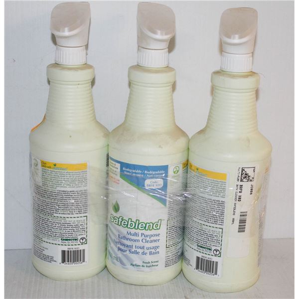 3 BOTTLES SAFE BLEND BATHROOM CLEANER