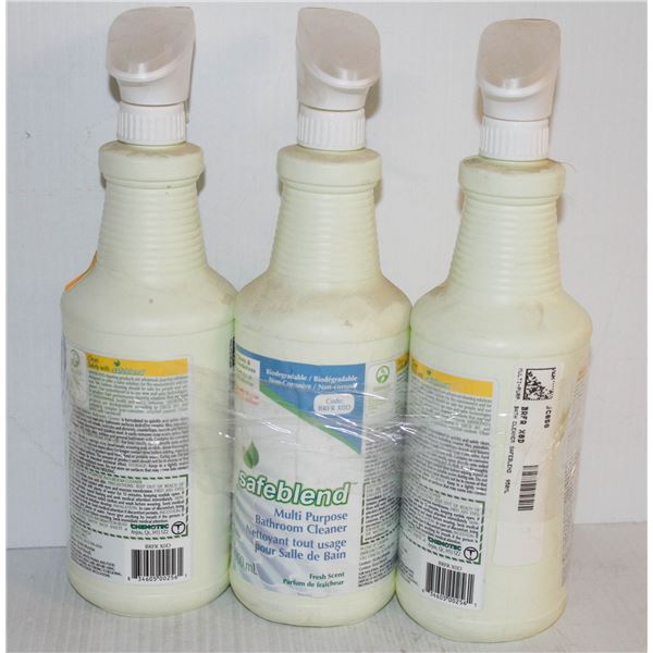 3 BOTTLES SAFE BLEND BATHROOM CLEANER