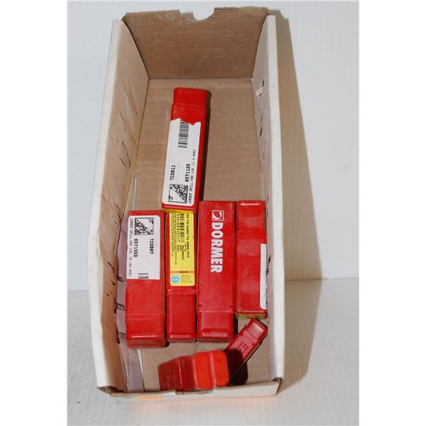 FLAT OF DORMER DRILL BITS - ASSORTED SIZES