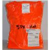 Image 1 : 5 PACK ZENITH ORANGE SAFETY VESTS SIZE MEDIUM