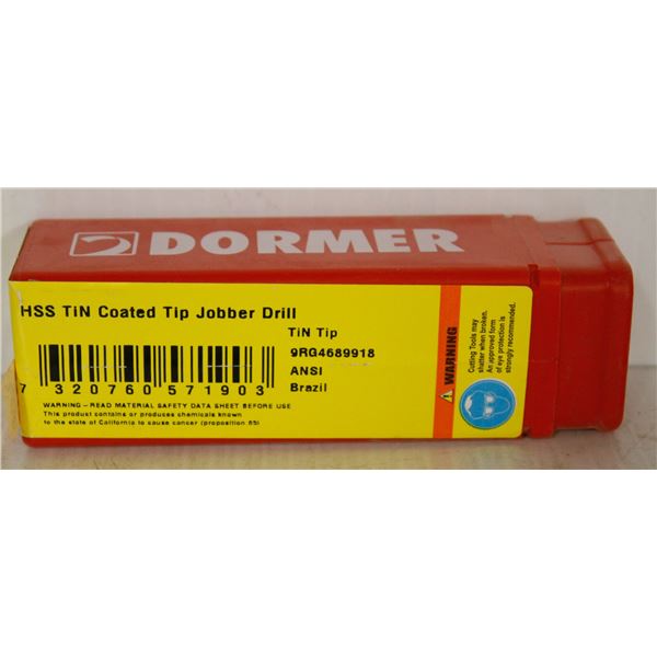 LOT OF 10 DORMER JOBBER DRILL BITS 11/32"