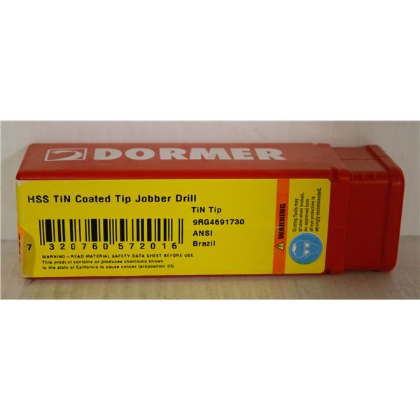 LOT OF 10 DORMER JOBBER DRILL BITS 23/64"