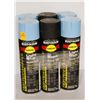 Image 1 : 6 CANS RUSTOLEUM RUST PREVENTATIVE ENAMEL LIGHT BLUE & BLACK