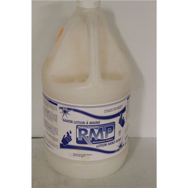 4 LITRE JUG OF RMP LOTION HAND SOAP