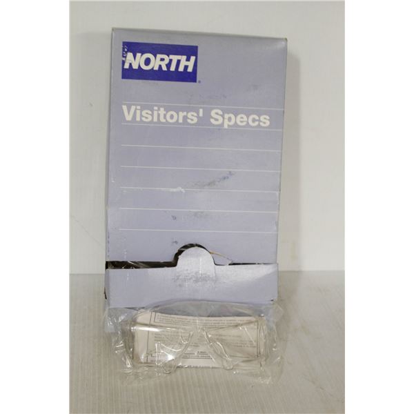 BOX OF 10 NORTH VISITOR SAFETY GLASSES