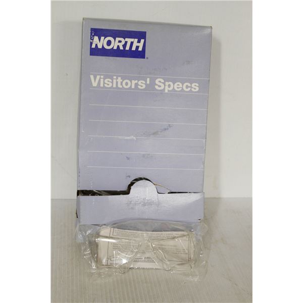 BOX OF 10 NORTH VISITOR SAFETY GLASSES