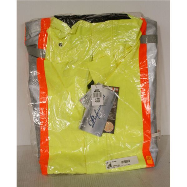NEW SCOTCHLITE WATERPROOF HI-VIS WORK JACKET 3XL