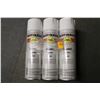 Image 1 : 6 CANS RUSTOLEUM HIGH PERFORMANCE ENAMEL SPRAY PAINT - WHITE