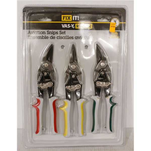 NEW FIX-IT 3PC AVIATION SNIPS SET