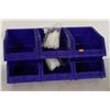 Image 1 : LOT OF 6 MEDIUM STACKING PARTS BINS
