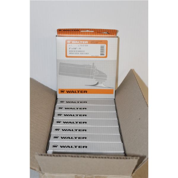 CASE OF 10 WALTER BACKING PADS FOR SANDING DISCS 5" X 5/8" - 11