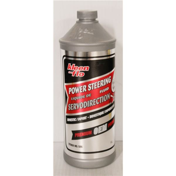 1 LITRE BOTTLE OF KLEENFLO POWERSTEERING FLUID