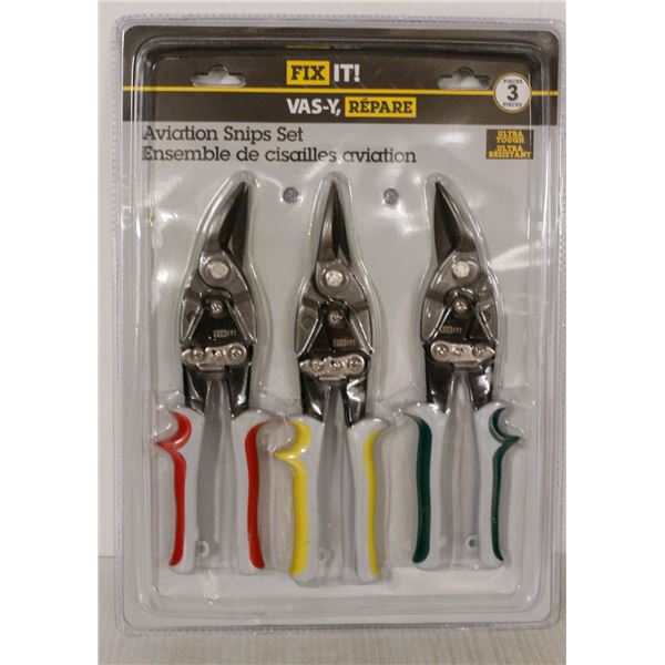 NEW FIX-IT 3PC AVIATION SNIPS SET