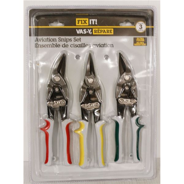 NEW FIX-IT 3PC AVIATION SNIPS SET