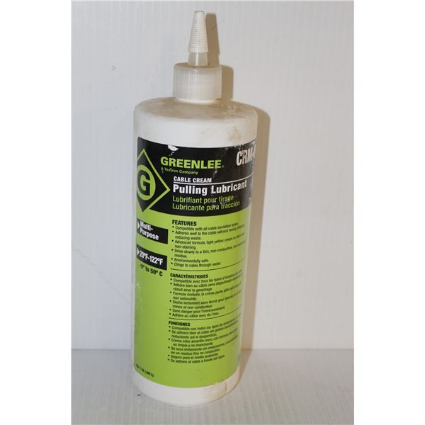 1QT BOTTLE OF GREENLEE CABLE PULLING LUBRICANT