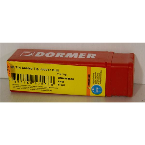 LOT OF 10 DORMER 3/8" JOBBER DRILL BITS