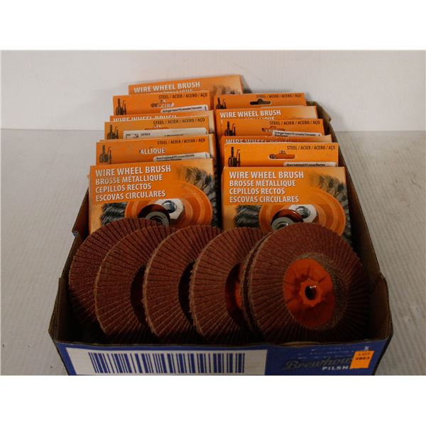 FLAT OF FLAP WHEELS & STEEL WIRE WHEEL BRUSHES