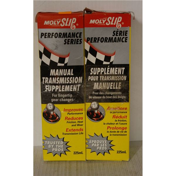 2 BOTTLES MOLYSLIP MANUAL TRANSMISSION SUPPLEMENT 225ML PER BOTTLE