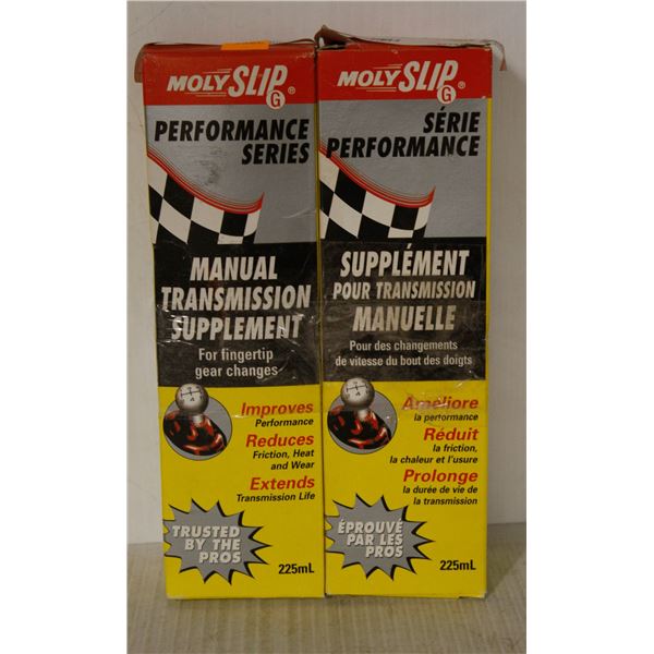 2 BOTTLES MOLYSLIP MANUAL TRANSMISSION SUPPLEMENT 225ML PER BOTTLE