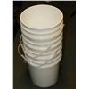 Image 1 : STACK OF FOUR 5 GALLON PAILS