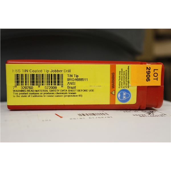 LOT OF 10 DORMER 21/64" JOBBER DRILL BITS