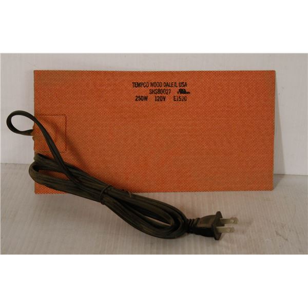 TEMPCO WOOD DALE ELECTRIC HEATING PAD 250W 120V E1520