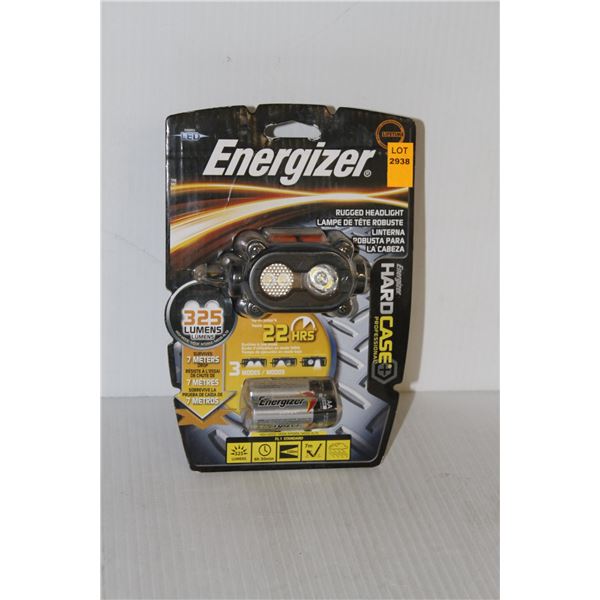 NEW ENERGIZER RUGGED HEAD LIGHT 325 LUMENS