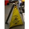 Image 1 : NEW RMP WET FLOOR SAFTEY CONE 30" TALL COLLAPSIBLE WITH STORAGE TUBE