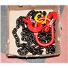 Image 1 : NEW 5/16 INCH GRADE 80 7FT DOUBLE LEG CHAIN SLING